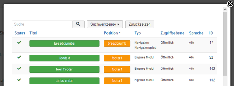 modul im beitrag